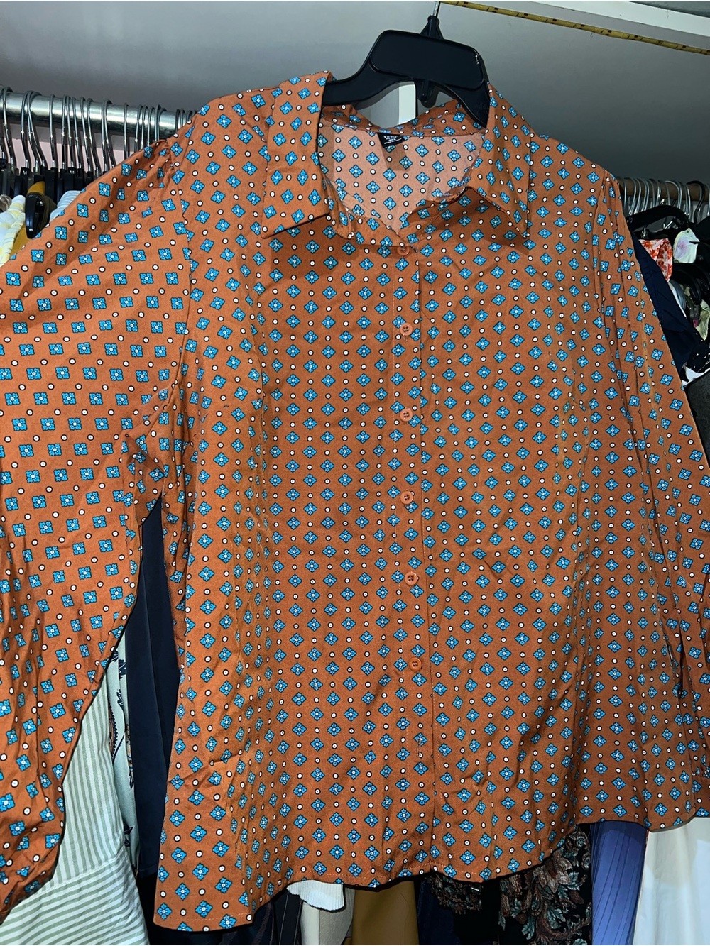 Printed Button-Up Shirt - Picture 3 of 6